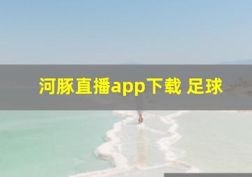 河豚直播app下载 足球